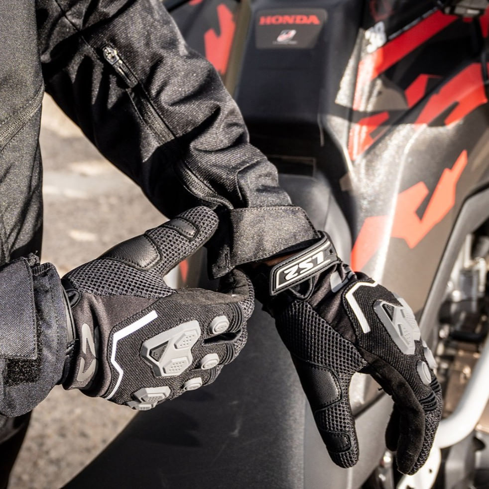 Guante LS2 Vega Hombre Negro